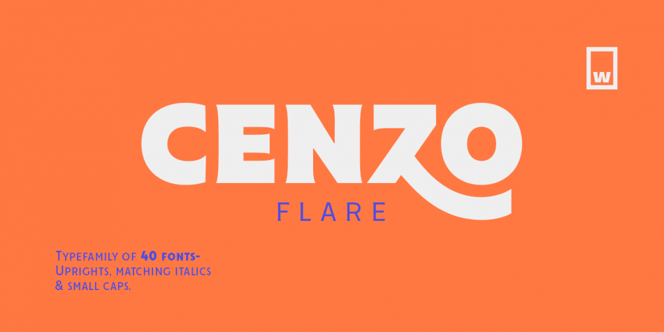 Шрифт Cenzo Flare Cond